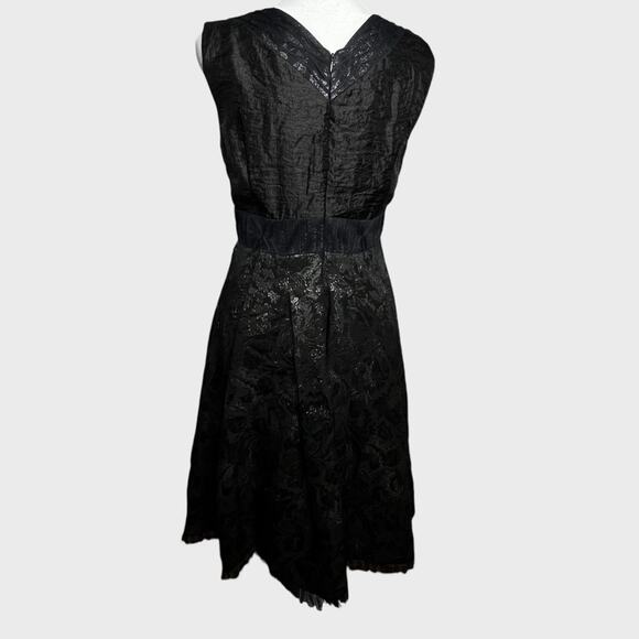 Signette Aysha Saeed Iridescent Jacquard Cocktail Dress Size 4 Dark Fairy Grunge - Picture 5 of 11